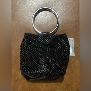 Elegantly Beaded Black Jessica McClintock Purse